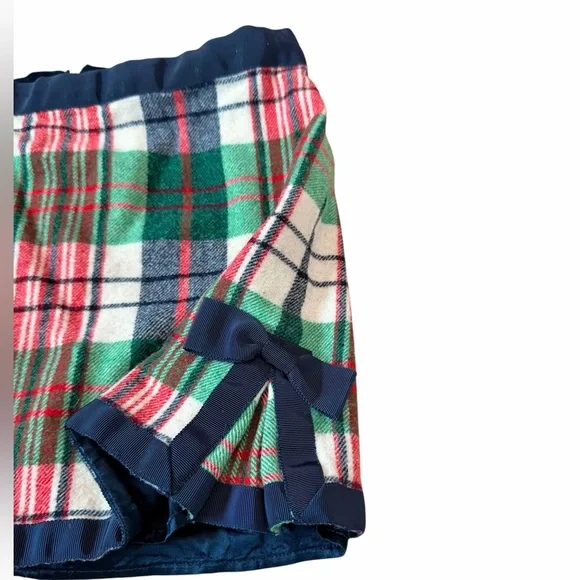 Vineyard Vines Blue Green Red Classic Tartan Plaid Skirt Bows Children’s Sz 12 - Picture 4 of 9